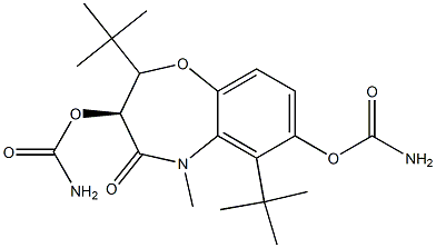 di-tert-butyl (5-methyl-4-oxo-2,3,4,5-tetrahydrobenzo[b][1,4]oxazepine-3,7-diyl)(S)-dicarbamate结构式