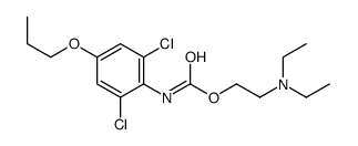 2-(diethylamino)ethyl N-(2,6-dichloro-4-propoxyphenyl)carbamate Structure