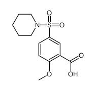 2-methoxy-5-piperidin-1-ylsulfonylbenzoic acid Structure
