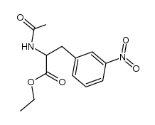 ethyl 2-(acetylamino)-3-(3-nitrophenyl)propanoate结构式