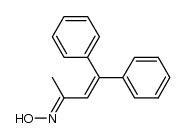 E-1,1-diphenylbuten-3-one oxime结构式