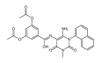 Benzamide,3,5-bis(acetyloxy)-N-[6-amino-1,2,3,4-tetrahydro-3-methyl-1-(1-naphthalenyl)-2,4-dioxo-5-pyrimidinyl]- picture