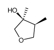 (3S,4S)-3,4-二甲基四氢呋喃-3-醇结构式