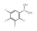 2,3,4,5-tetrafluorobenzeneboronic acid Structure