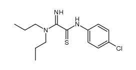 N-(4-chlorophenyl)-2-(dipropylamino)-2-iminoethanethioamide结构式