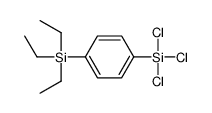 trichloro-(4-triethylsilylphenyl)silane结构式
