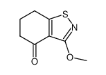 3-methoxy-4,5,6,7-tetrahydro-1,2-benzisothiazol-4-one结构式