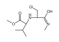 L-Valine, N-[1-(chloromethyl)-2-(methylamino)-2-oxoethyl]-, methyl ester (9CI)结构式