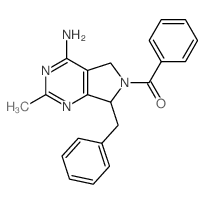 (5-amino-9-benzyl-3-methyl-2,4,8-triazabicyclo[4.3.0]nona-2,4,10-trien-8-yl)-phenyl-methanone picture