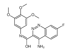 4-amino-7-fluoro-N-(3,4,5-trimethoxyphenyl)cinnoline-3-carboxamide结构式