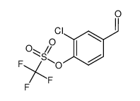 2-Chloro-4-Formylphenyl Trifluoromethanesulfonate Structure