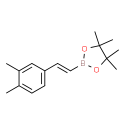 (E)-2-(3,4-dimethylstyryl)-4,4,5,5-tetramethyl-1,3,2-dioxaborolane Structure