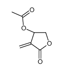 [(3S)-4-methylidene-5-oxooxolan-3-yl] acetate Structure