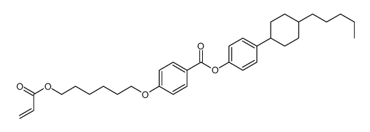 [4-(4-pentylcyclohexyl)phenyl] 4-(6-prop-2-enoyloxyhexoxy)benzoate Structure