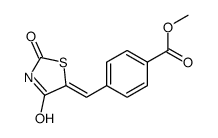 methyl 4-[(2,4-dioxo-1,3-thiazolidin-5-ylidene)methyl]benzoate Structure