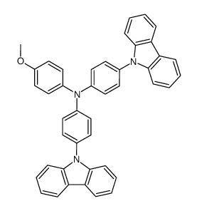 4,4'-di(carbazol-9-yl)-4''-methoxytriphenylamine结构式