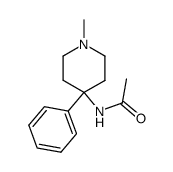 N-(1-methyl-4-phenyl-[4]piperidyl)-acetamide结构式