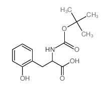 Boc-DL-o-酪氨酸结构式