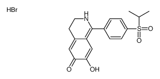 7-hydroxy-1-(4-propan-2-ylsulfonylphenyl)-3,4-dihydro-2H-isoquinolin-6-one,hydrobromide结构式