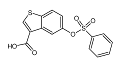 5-benzenesulfonyloxybenzo[b]thiophene-3-carboxylic acid结构式