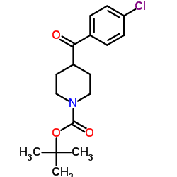 1-BOC-4-(4-CHLOROBENZOYL)PIPERIDINE Structure