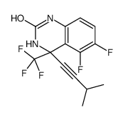 5,6-difluoro-4-(3-methylbut-1-ynyl)-4-(trifluoromethyl)-1,3-dihydroquinazolin-2-one Structure