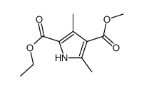 2-O-ethyl 4-O-methyl 3,5-dimethyl-1H-pyrrole-2,4-dicarboxylate Structure