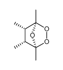 (+-)-1,4,5endo,6exo-tetramethyl-2,3,7-trioxa-norbornane Structure