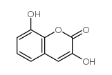 3,8-Dihydroxycoumarin Structure