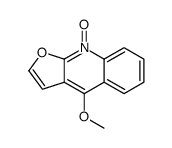 4-methoxy-9-oxidofuro[2,3-b]quinolin-9-ium Structure