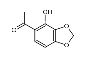 1-(4-hydroxybenzo[d][1,3]dioxol-5-yl)ethanone结构式