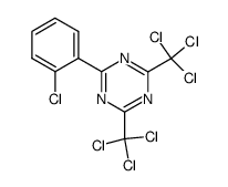 2-(2-chloro-phenyl)-4,6-bis-trichloromethyl-[1,3,5]triazine结构式