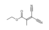 ethyl 3,3-dicyano-2-methylprop-2-enoate Structure