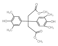 dimethyl 3,3-bis(4-hydroxy-3,5-dimethylphenyl)pentanedioate (en)Pentanedioic acid, 3,3-bis(4-hydroxy-3,5-dimethylphenyl)-, dimethyl ester (en) Structure