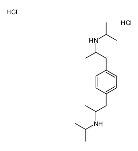N-propan-2-yl-1-[4-[2-(propan-2-ylamino)propyl]phenyl]propan-2-amine,dihydrochloride Structure