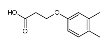 β-(3,4-dimethylphenoxy)propionic acid结构式