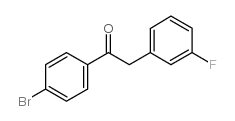 4'-BROMO-2-(3-FLUOROPHENYL)ACETOPHENONE结构式