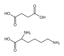 succinic acid, compound with L-lysine (1:1) Structure