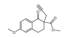 Methyl 1,2,3,4-Tetrahydro-6-methoxy-1-oxo-2-(2-propynyl)-2-naphthalene-carboxyl-ate Structure