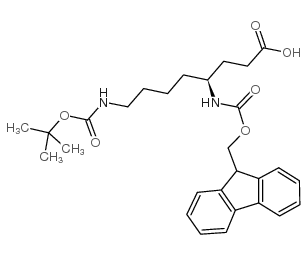 (s)-n-4-fmoc-n-8-boc-diaminooctanoic acid结构式