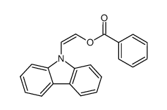 cis-9-(2-Benzoyloxyvinyl)carbazole结构式