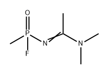 Phosphonamidic fluoride, N-[1-(dimethylamino)ethylidene]-P-methyl-结构式