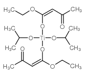 Diisopropoxy-bisethylacetoacetatotitanate structure