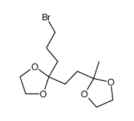 1-Brom-4,7-octandion-bis(ethylenacetal) Structure