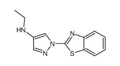 2-[4-(Ethylamino)-1H-pyrazol-1-yl]benzothiazole结构式