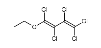 1,1,2,3,4-pentachloro-4-ethoxy-buta-1,3-diene结构式