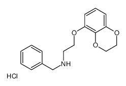benzyl-[2-(2,3-dihydro-1,4-benzodioxin-5-yloxy)ethyl]azanium,chloride结构式