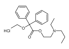 Acetic acid, 2,2-diphenyl-2-ethoxy-, (2-(N-ethyl-N-propylamino)ethyl) ester, hydrochloride Structure
