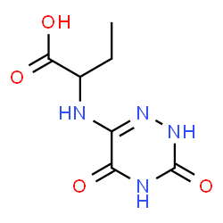 Butanoic acid, 2-[(2,3,4,5-tetrahydro-3,5-dioxo-1,2,4-triazin-6-yl)amino]- (9CI) picture