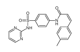 (E)-3-(4-methylphenyl)-N-[4-(pyrimidin-2-ylsulfamoyl)phenyl]prop-2-enamide Structure